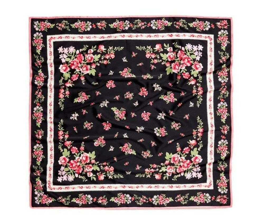 NWT Old Navy x Anna Sui Square Floral Print Scarf